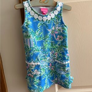 Like new Lilly Pulitzer Blue Toddler Girls Shift Dress size XS